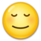 Relieved Face emoji on LG